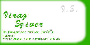 virag sziver business card